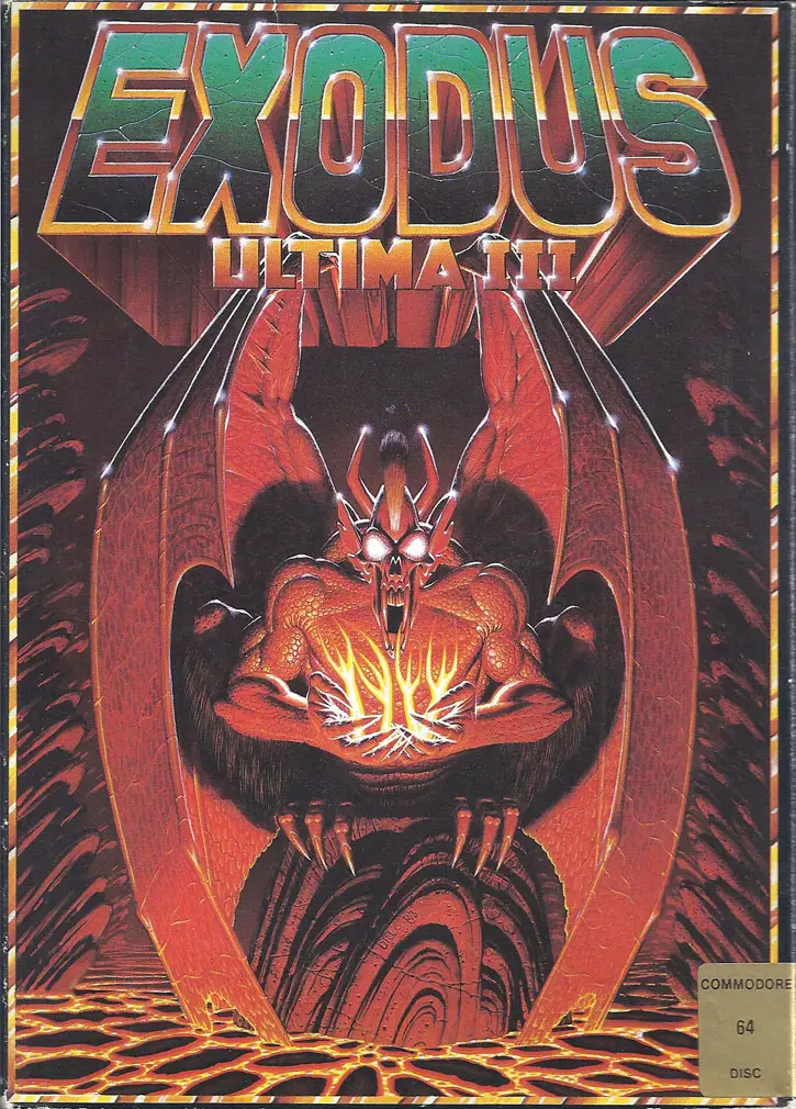 Ultima III Exodus box artwork