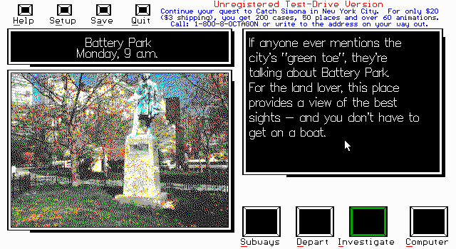 Information about a location in town