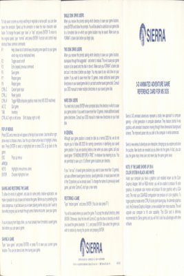 Leisure Suit Larry reference card