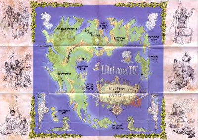 Ultima IV World Map cover